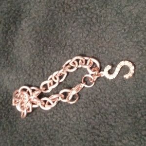 4 Inch silver plated wrist bracelet with